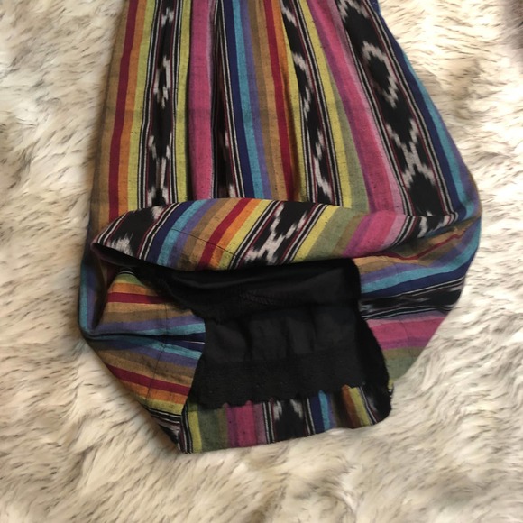 Anthropologie Edme & Esyllte strapless rainbow striped dress size 0 - Picture 13 of 15
